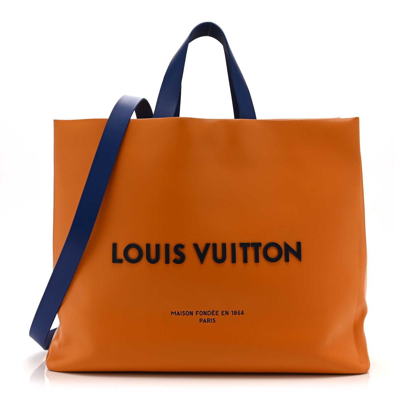 Louis Vuitton Cowhide Shopper Bag MM Safran