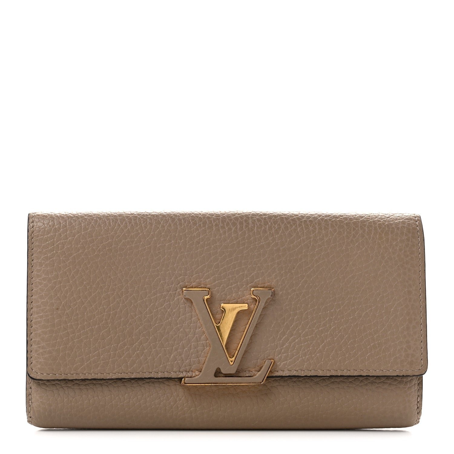 Louis Vuitton Taurillon Capucines Wallet Galet