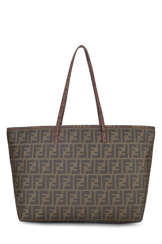 Brown Zucca Coated Canvas Spalmati Roll Tote Medium
