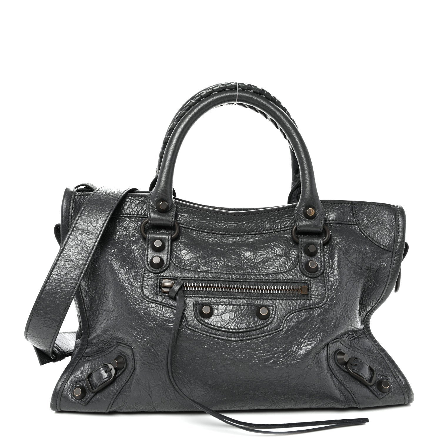 Balenciaga Balenciaga Agneau Arena Classic Hardware Small Le City Volcanic Rock