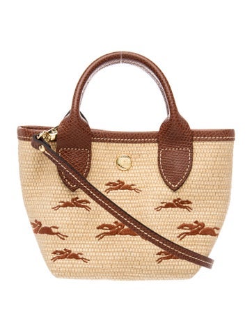 Raffia Top Handle Bag