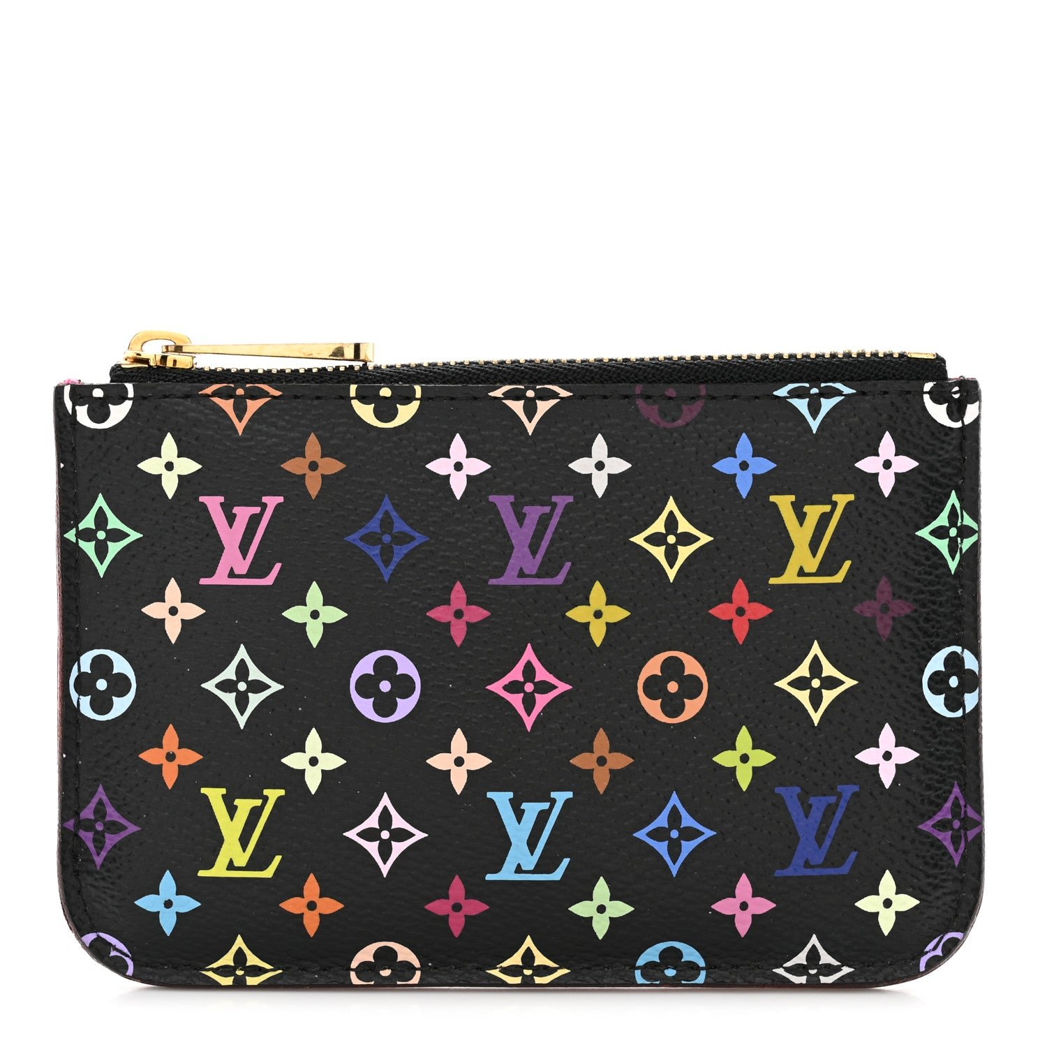 Louis Vuitton Monogram Multicolor Key Pouch Black Grenade