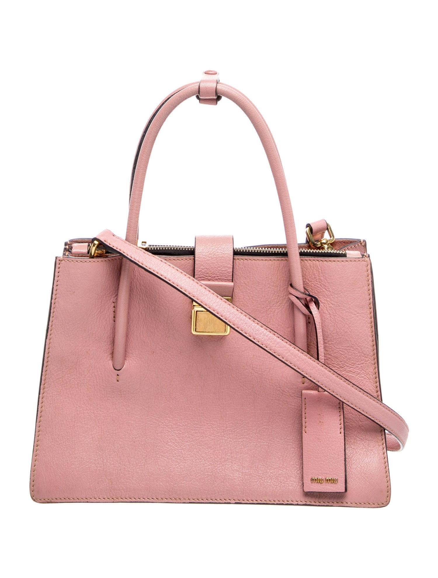 Leather Top Handle Bag