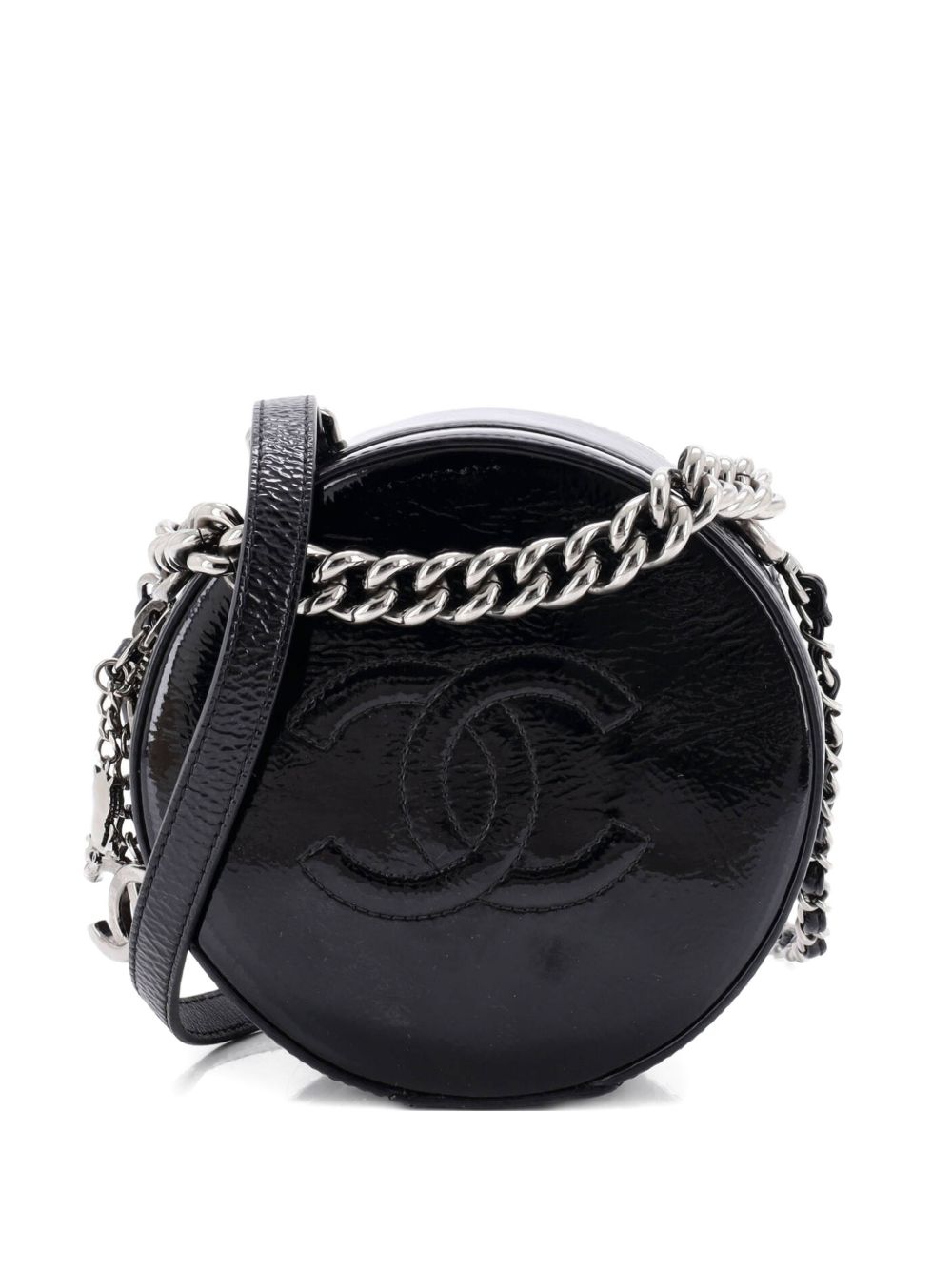 Round as Earth Patent crossbody bag