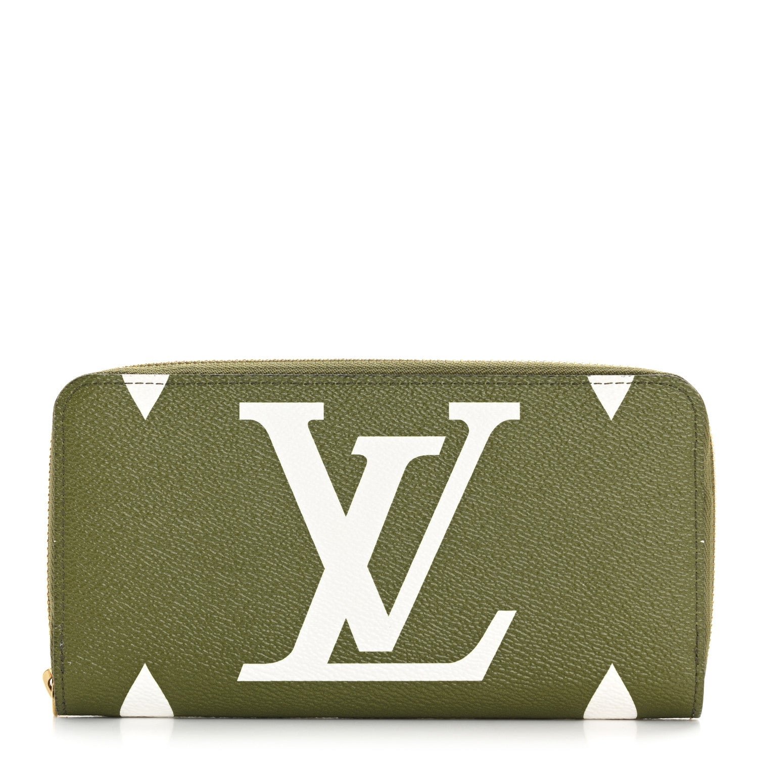 Louis Vuitton Monogram Giant Zippy Wallet Kaki White