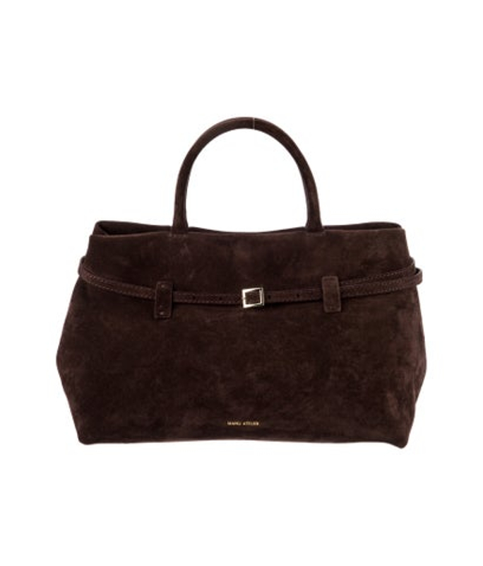 Manu Atelier Atelier Suede Top Handle Bag