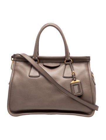 City Calf Leather Top Handle Bag