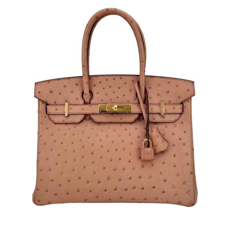 Terre Cuite Ostrich Birkin 30 Gold Hardware, 2015