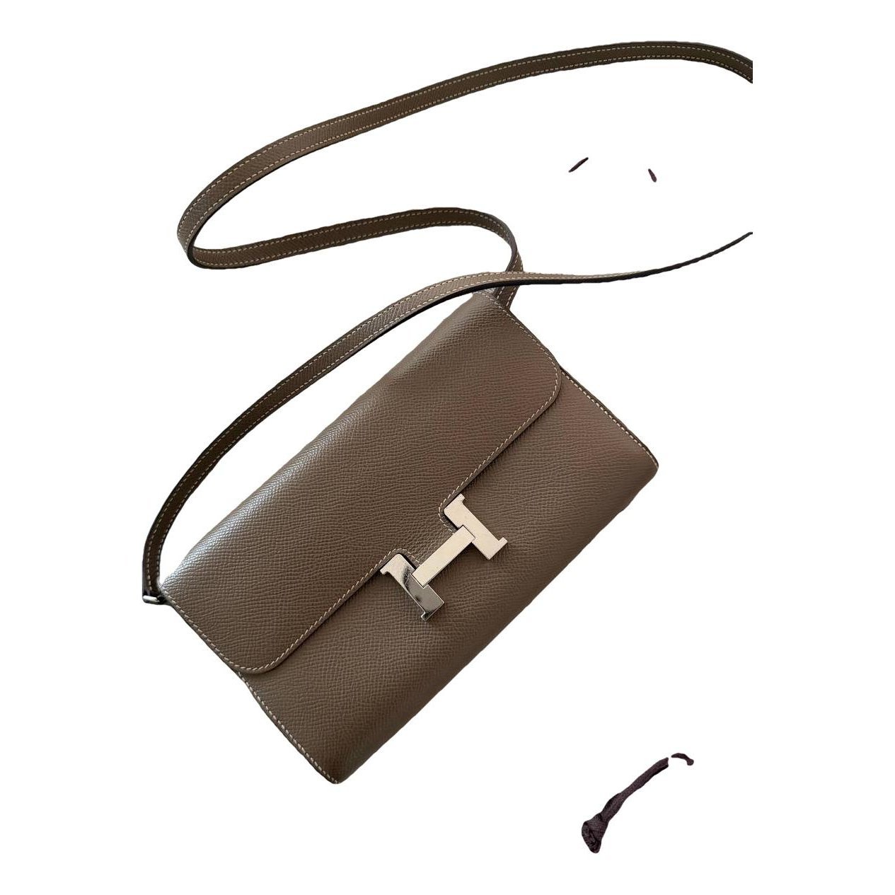 Constance leather clutch bag