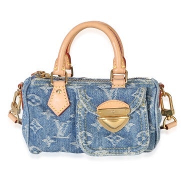 Monogram Denim Speedy Nano