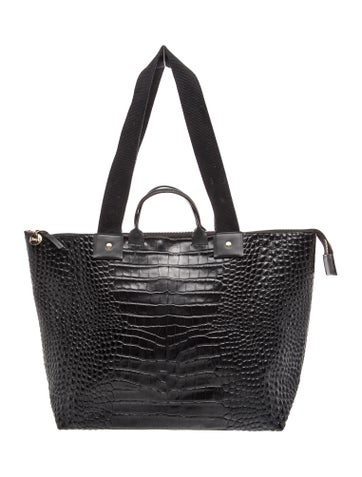 Embossed Leather Tote