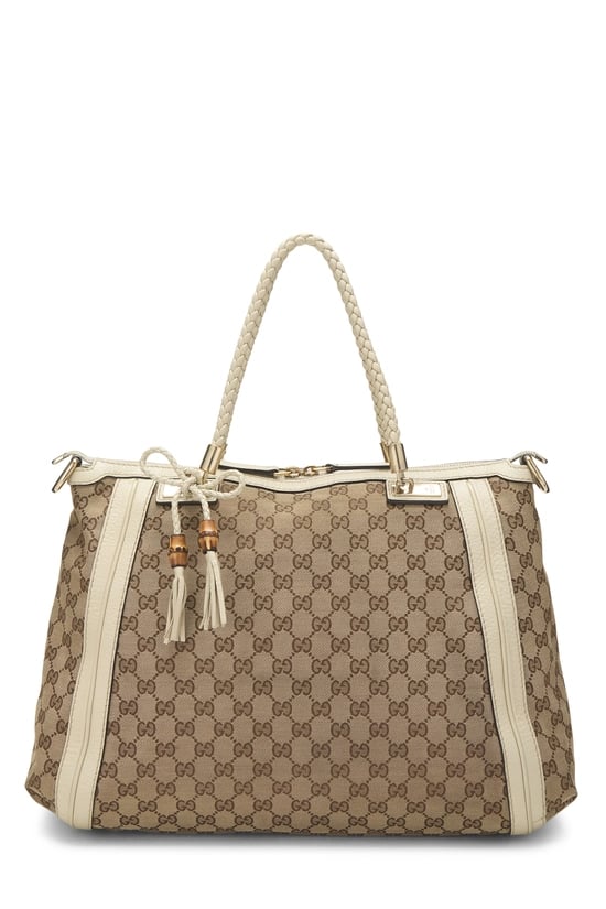 Cream Original GG Canvas Bella Tote