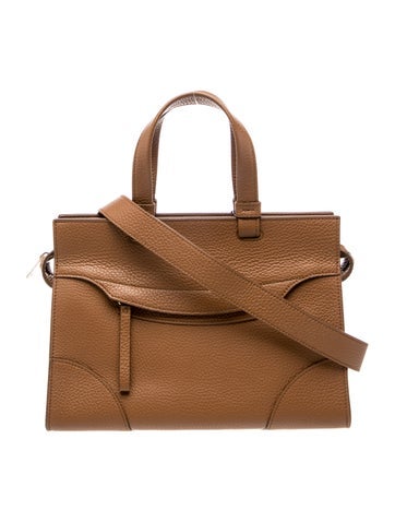 Leather Top Handle Bag