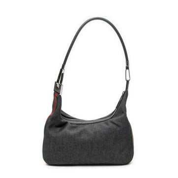 Canvas Mini Web Zip Hobo