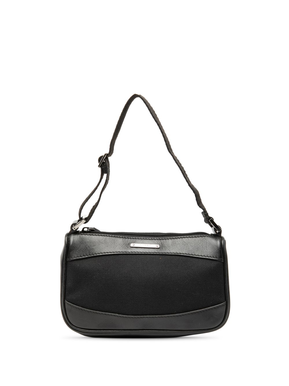 Gucci 2000-2015 Leather Trimmed Canvas shoulder bag