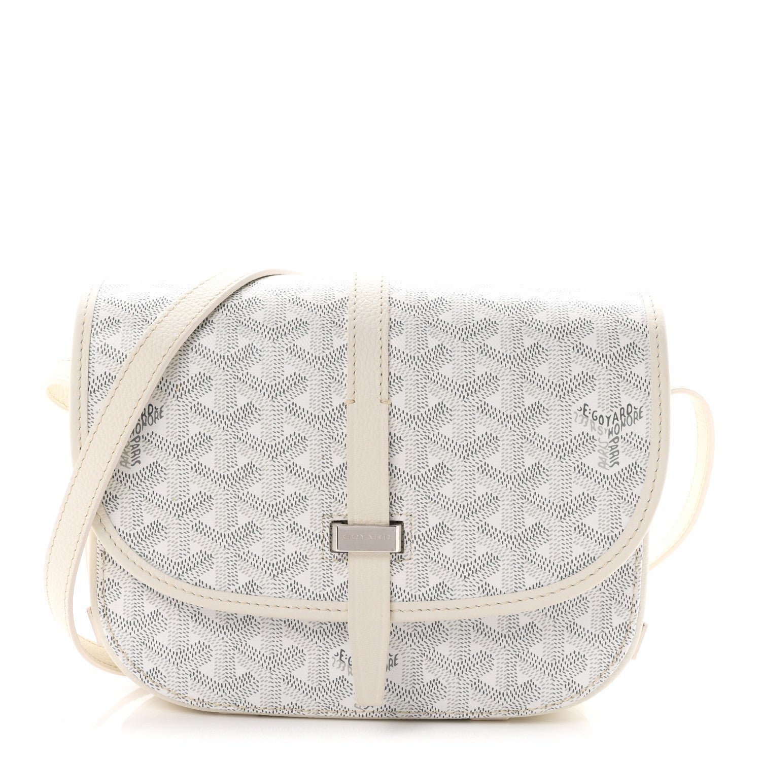 Goyard Goyardine Belvedere II PM Messenger Bag White