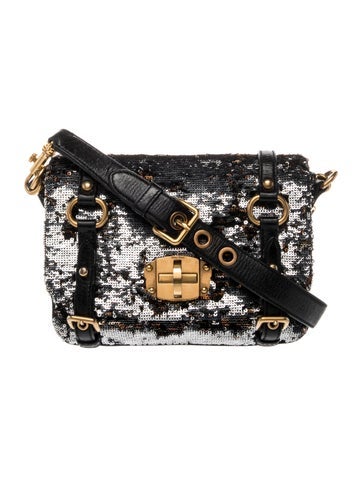 Miu Miu Sequins Shoulder Bag