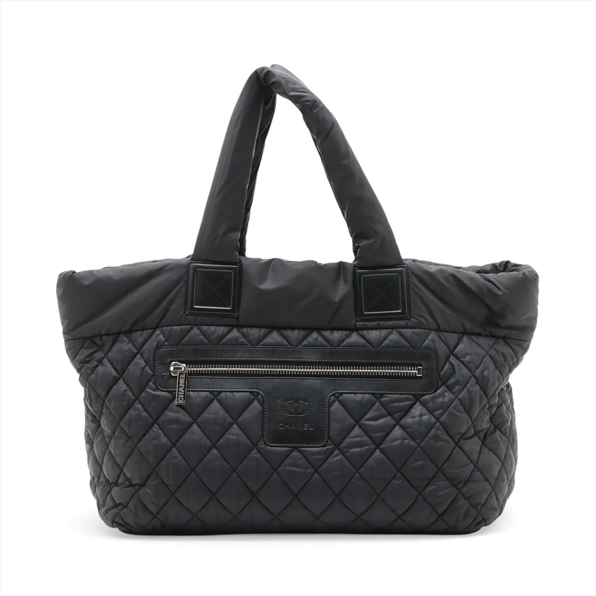Chanel Coco Cocoon Nylon Tote bag Black Silver Metal Fittings 20XXXXXX
