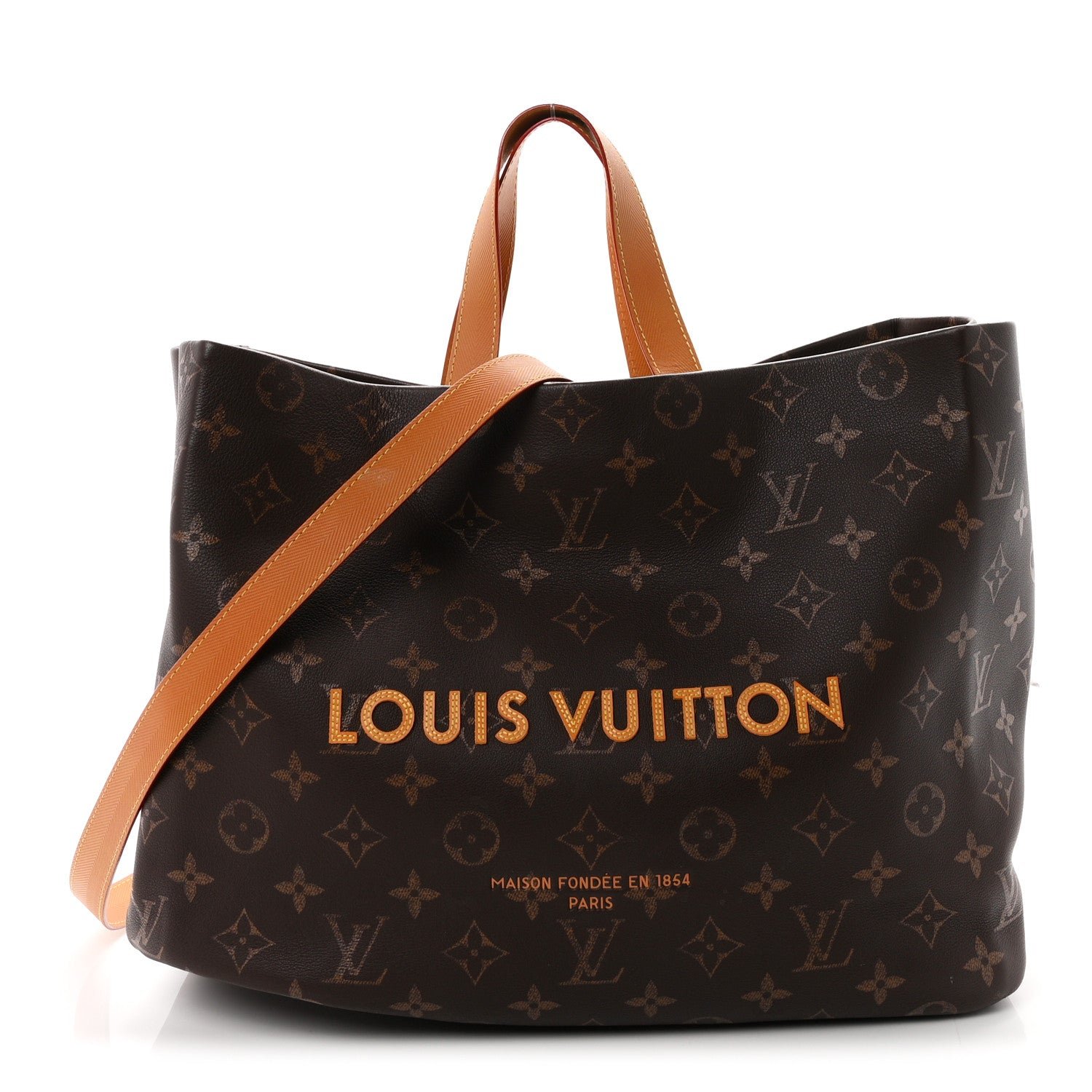 Louis Vuitton Calfskin Monogram Shopper Tote MM