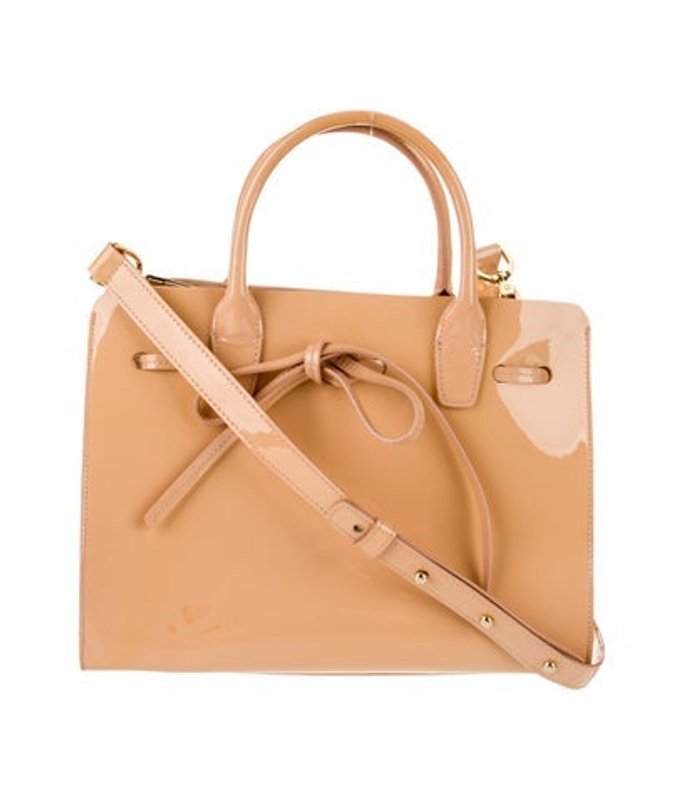 Mansur Gavriel Gavriel Patent Leather Top Handle Bag