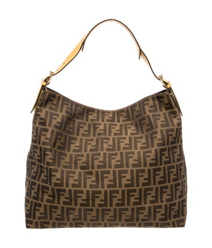 Fendi Zucca Ff Ff Zucca Hobo Bag Large