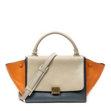 Leather Small Tricolor Trapeze