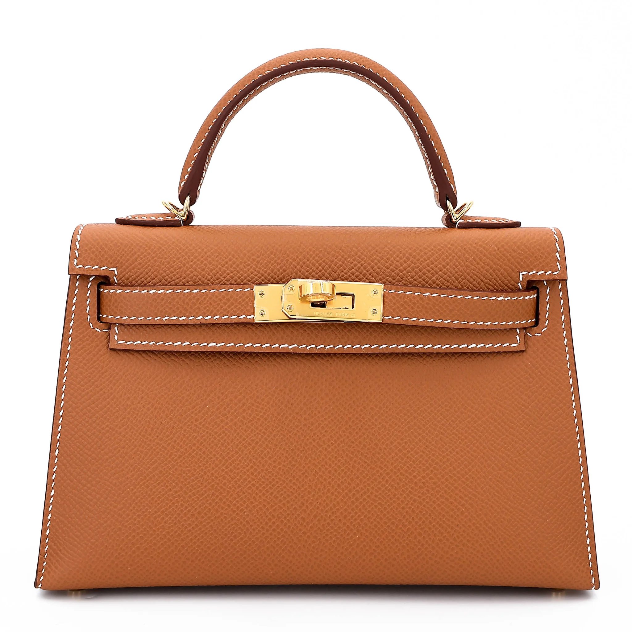 Brand New ( Rank N ) HERMÈS Mini Kelly II Gold (37) Epsom Gold hardware G (2026)