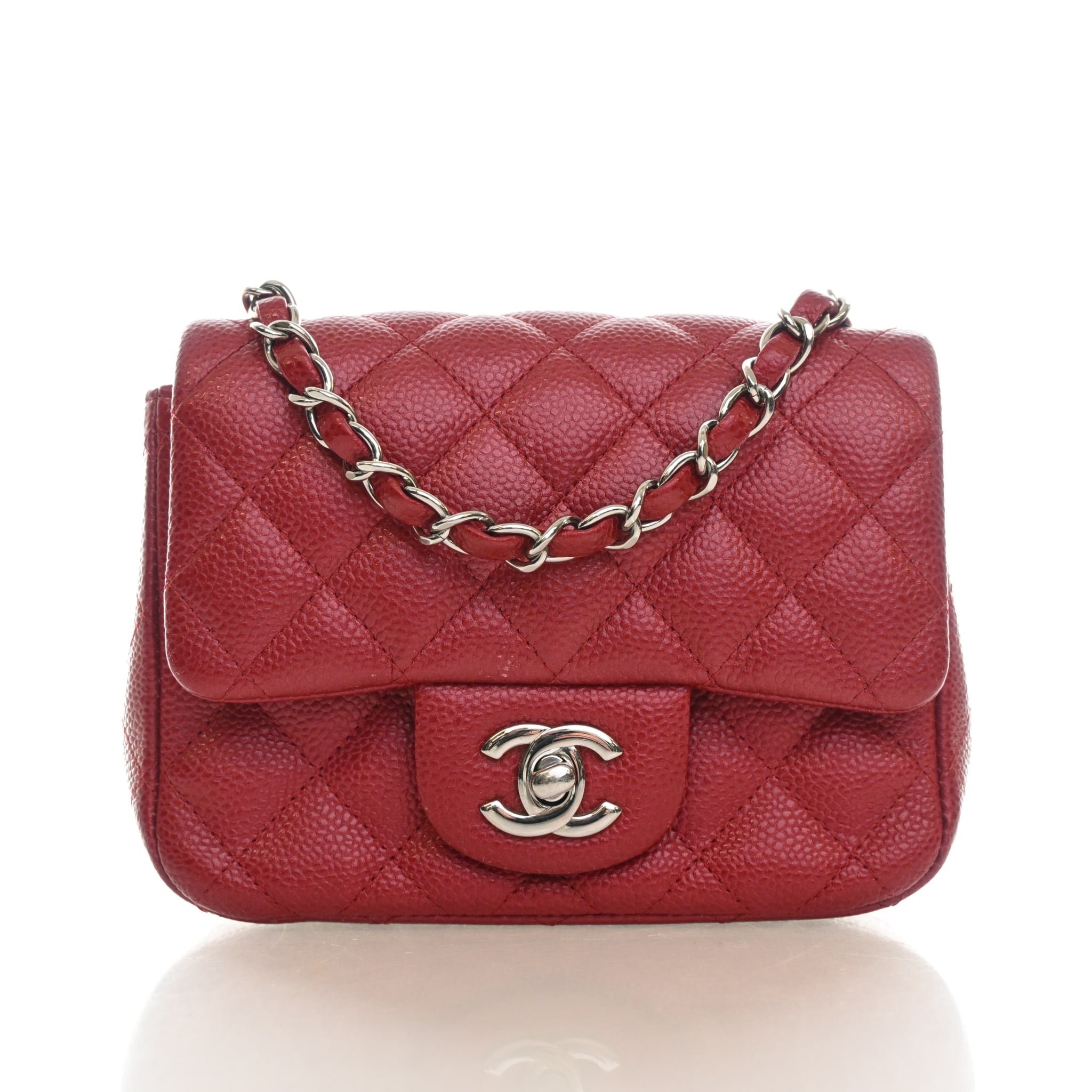 Chanel Mini Caviar Square Classic Flap Bag
