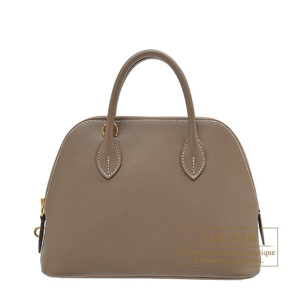 Hermes Hermes Bolide bag 1923 25 Etoupe grey Epsom leather Gold hardware