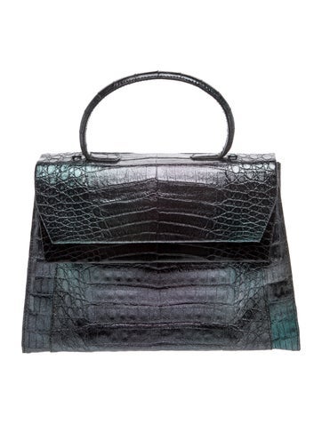 Crocodile Top Handle Bag