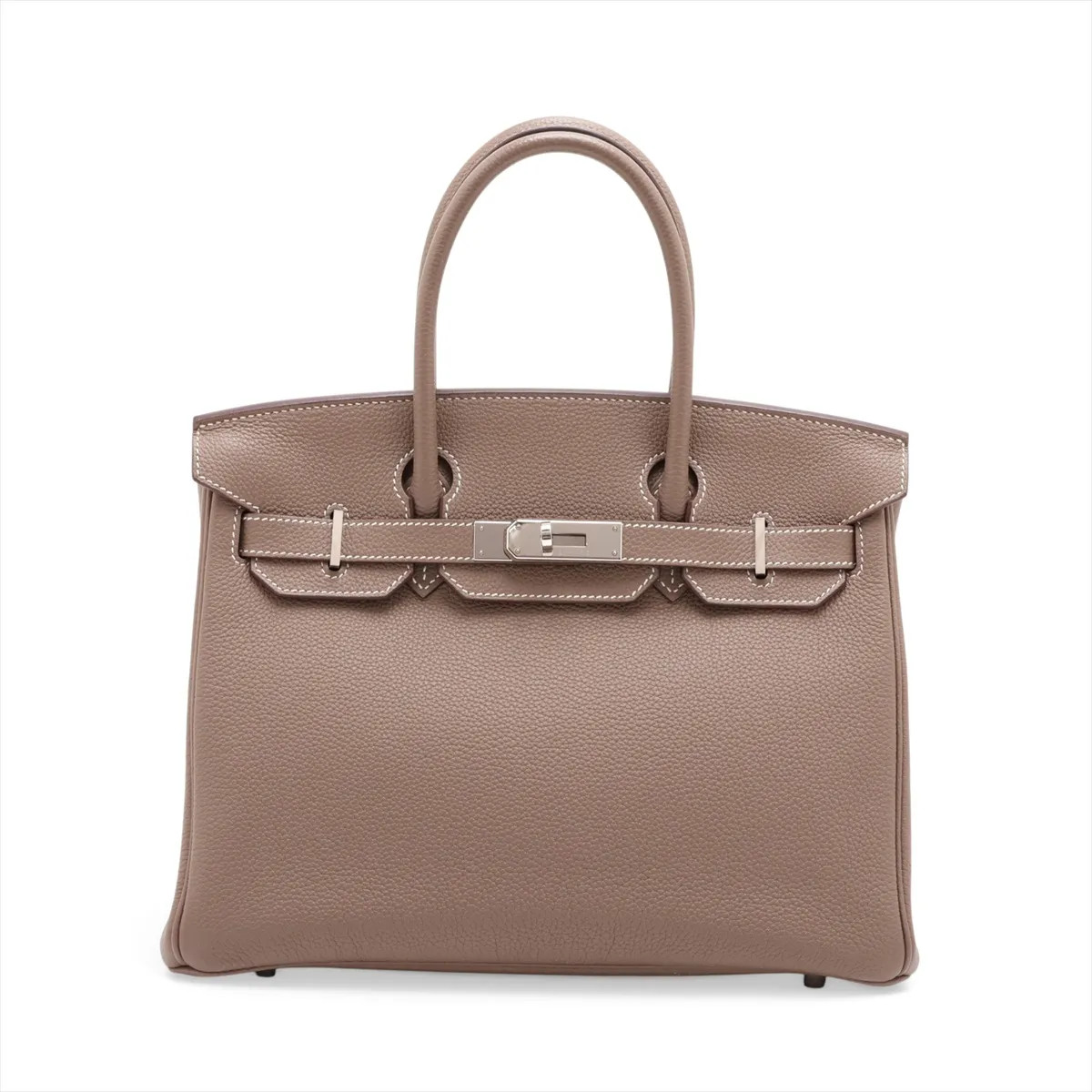 Hermès Birkin 30 Le Tournay Togo Etoupe Silver Metal Fittings