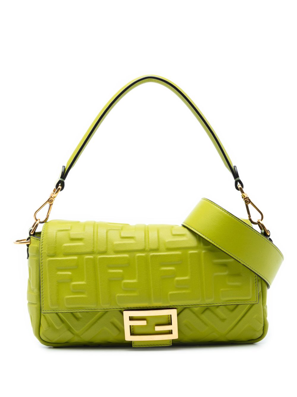 2010-2025 Zucca Embossed Leather Baguette satchel