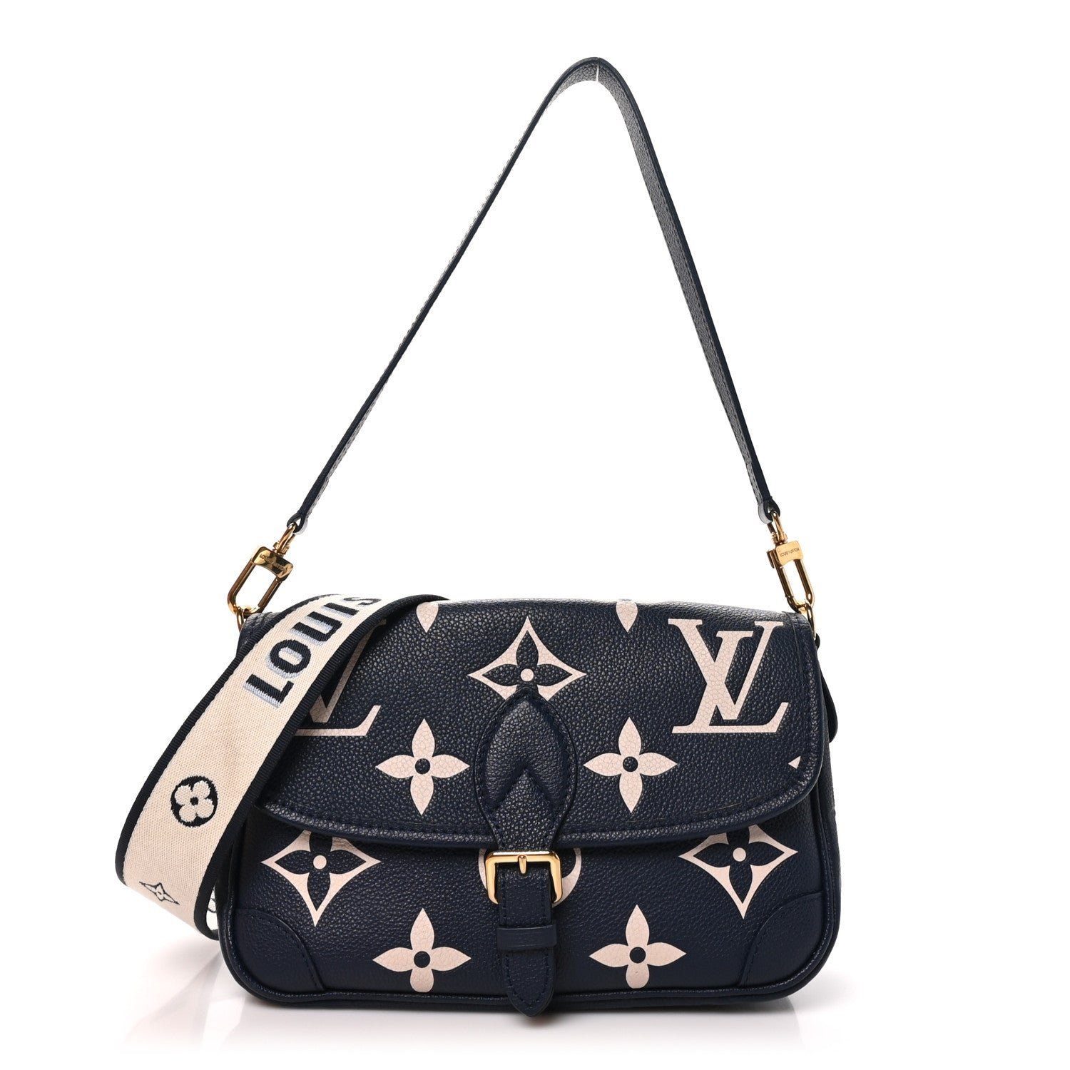 Empreinte Giant Monogram Diane Navy Creme