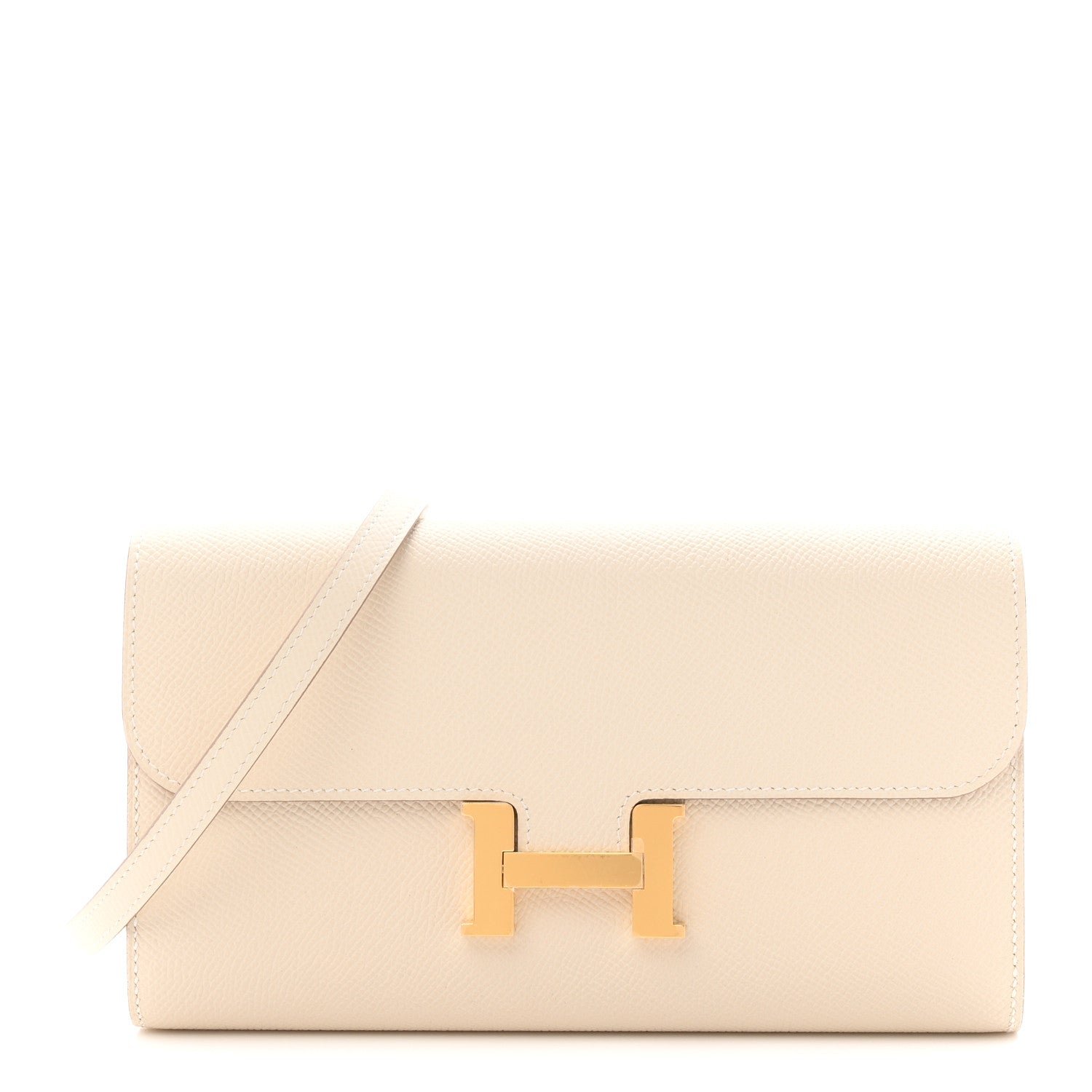 Hermes Epsom Constance Long To Go Wallet Craie