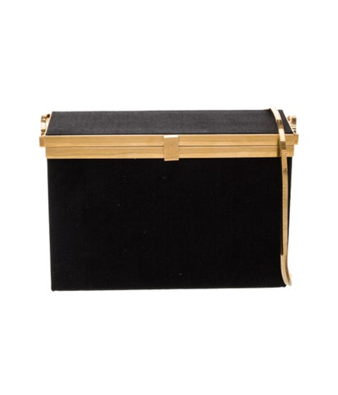 Saint Laurent Laurent Satin Plexiglass Minaudiere