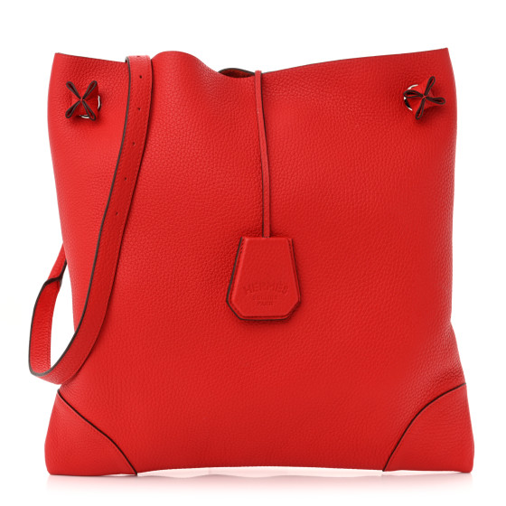 Hermes Taurillon Clemence SilkyCity 33 Rouge De Coeur