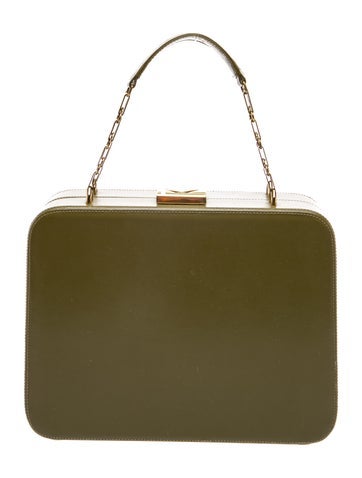 Mark Cross Leather Top Handle Bag