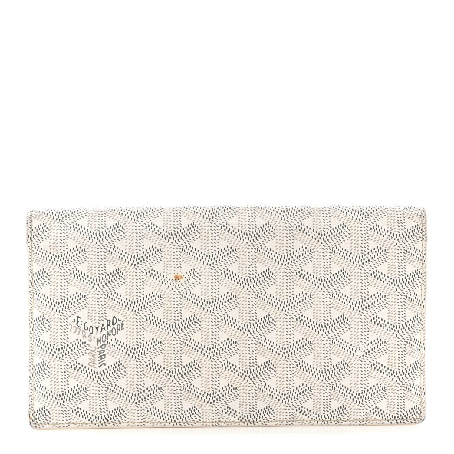 Goyard Goyardine Richelieu Wallet White