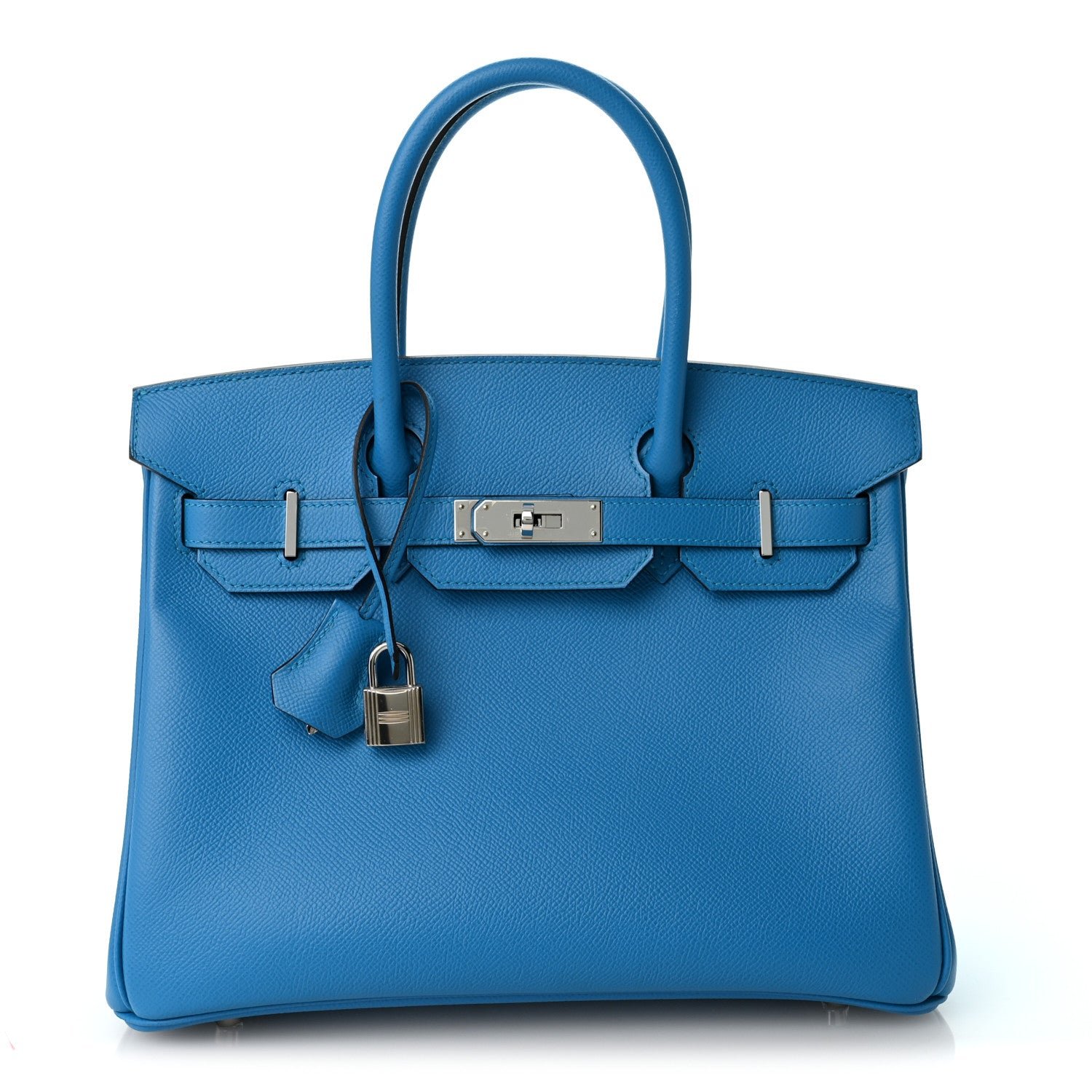 Hermes Epsom Birkin 30 Bleu Frida
