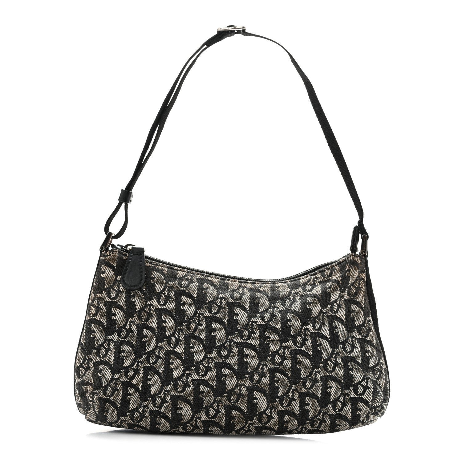 Christian Dior Monogram Shoulder Bag Pochette Black