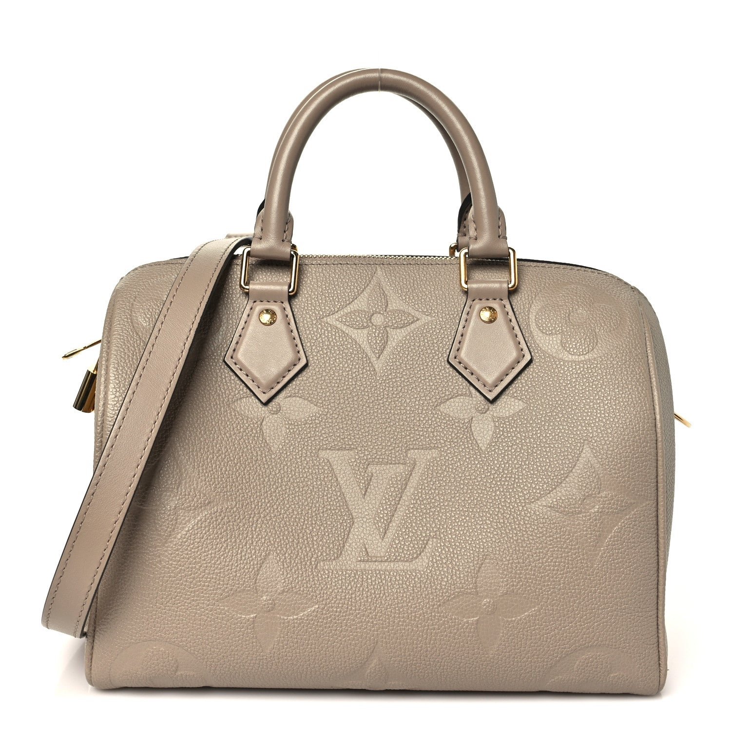 Louis Vuitton Empreinte Monogram Giant Speedy Bandouliere 25 Tourterelle