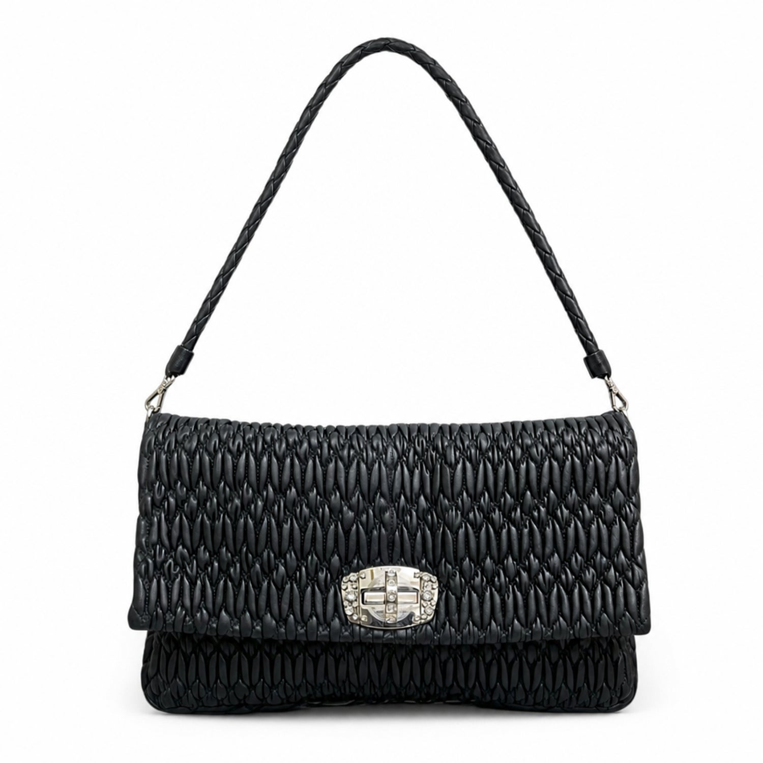 Lambskin Top Handle Bag Large