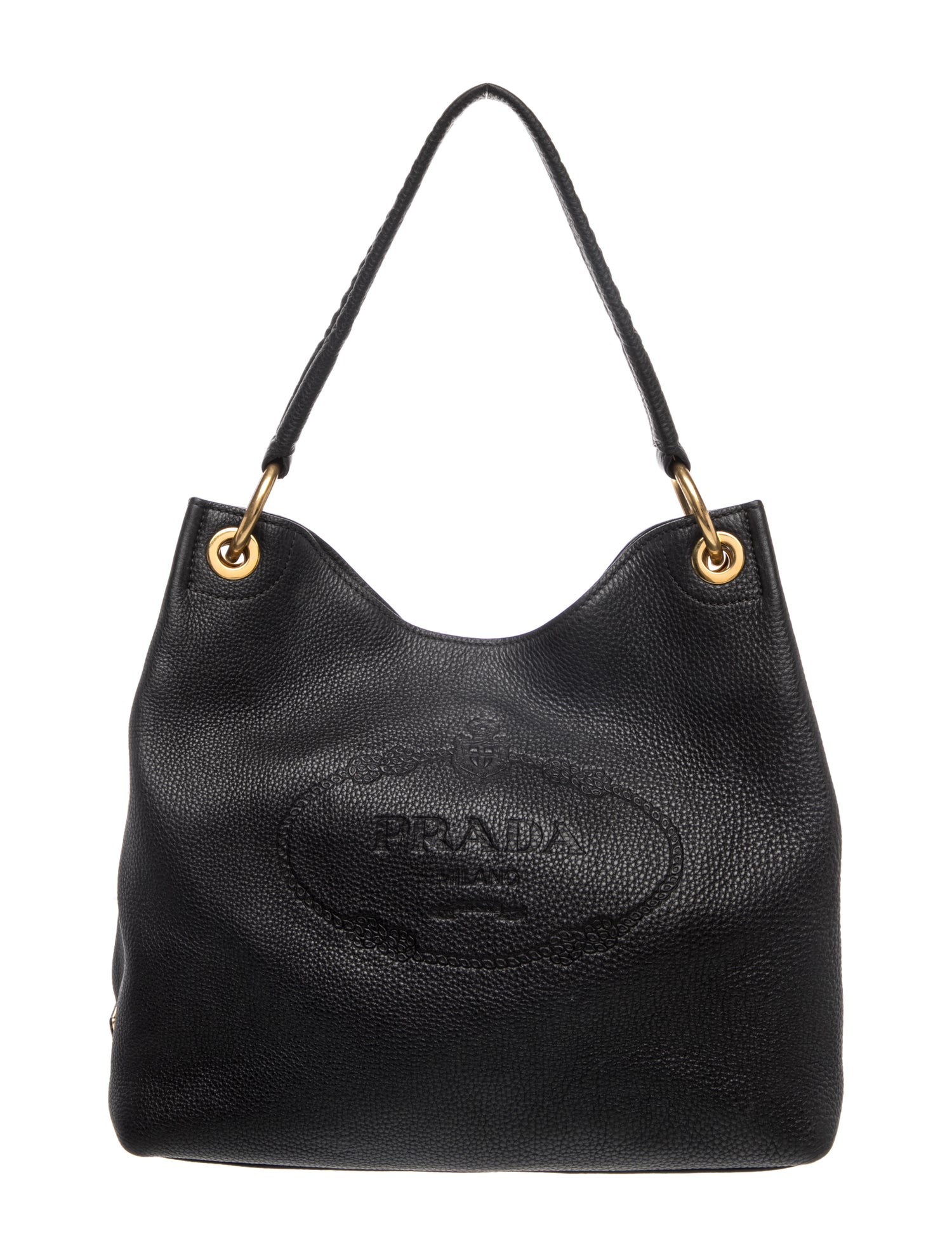 Vitello Daino Leather Shoulder Bag