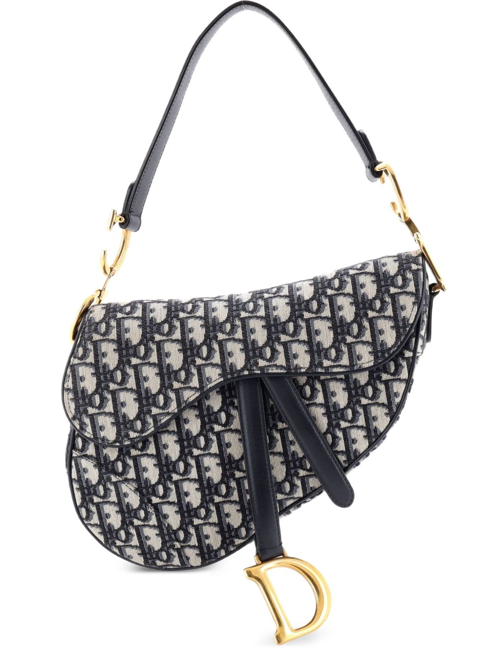 Dior Saddle Handbag Oblique Canvas Medium shoulder bag