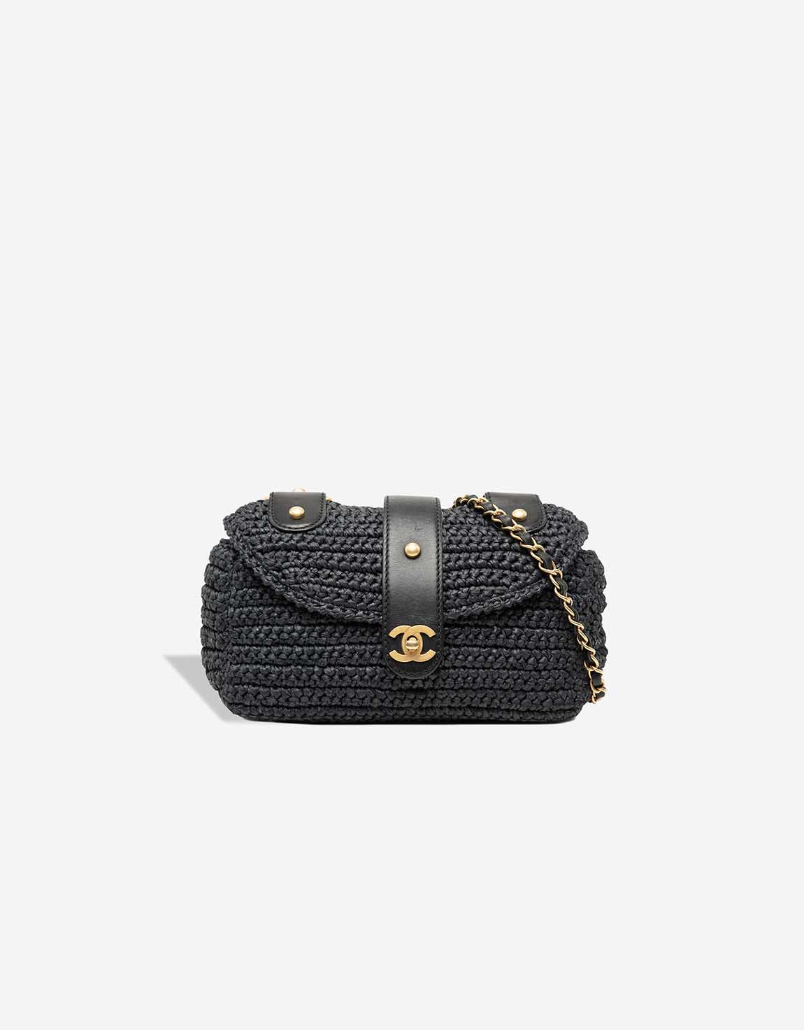 
		Timeless Medium Raffia / Calf Black    