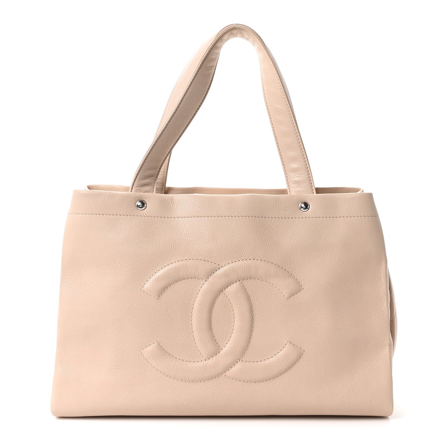 Chanel Caviar CC Tote Beige