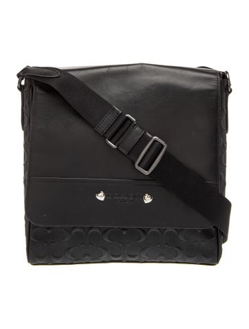 Coach Leather Houston Map Medium