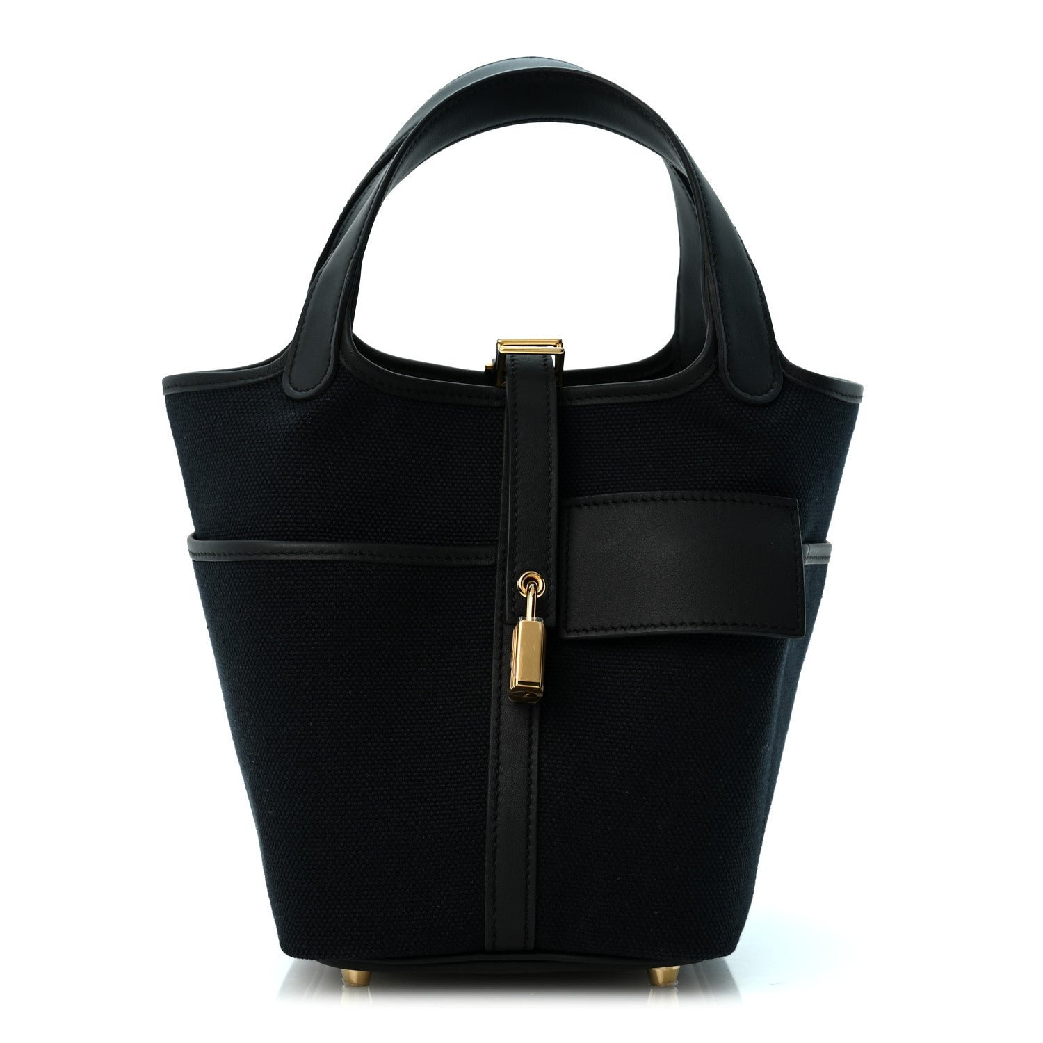 Hermes Toile Goeland Swift Cargo Picotin Lock 18 Black