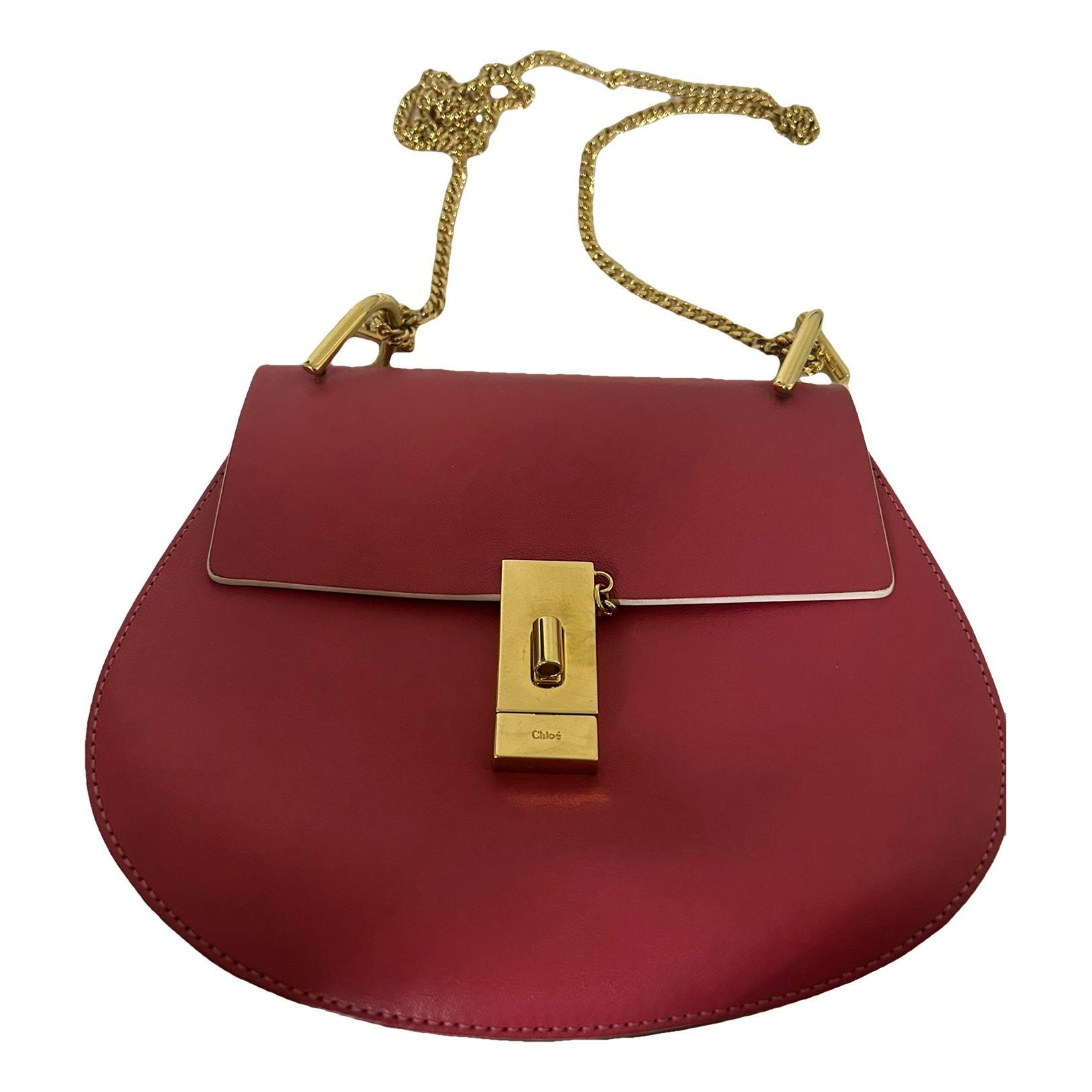 Drew leather handbag