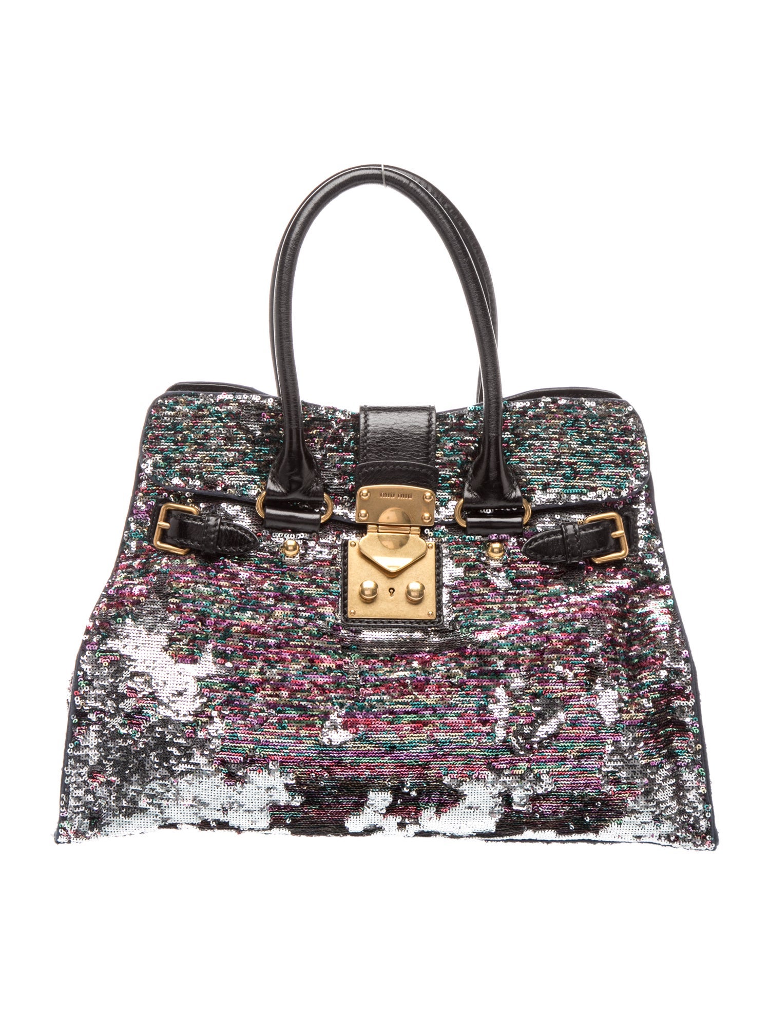 Sequins Top Handle Bag